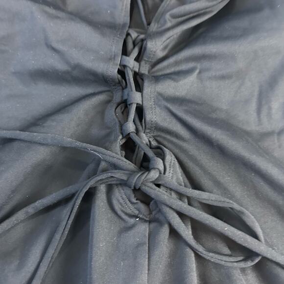 Torrid Corset One Piece Swimsuit Size 0X Large Black Shaping Slimming - Picture 6 of 8